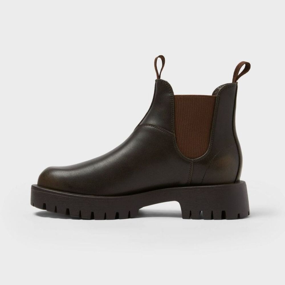 Open Box - Universal Thread - Women's Zora Ankle Chelsea Boots - Univ Brown - Picture 2 of 4